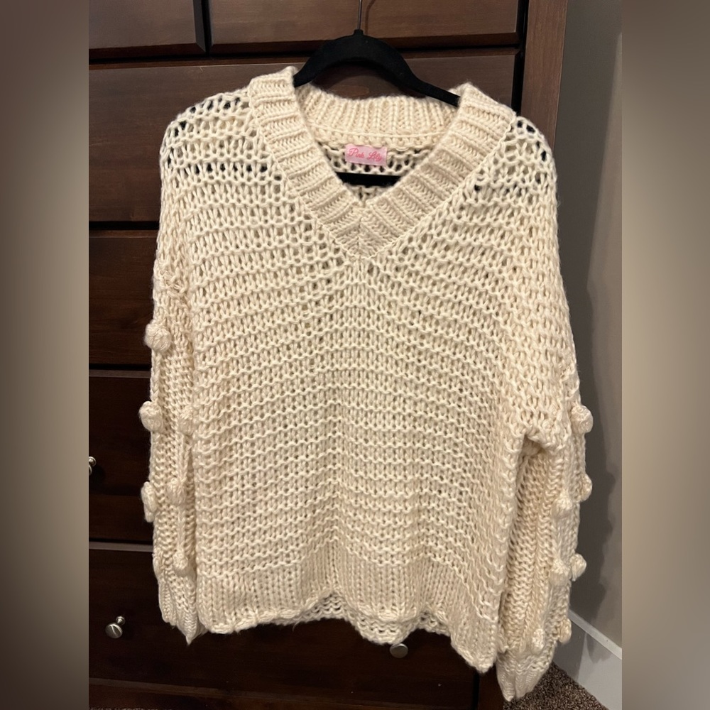 Never worn *** pink lily sweater
